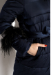 Женская куртка с перьями 120PSKL2269 индиго