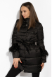 Женская куртка с перьями 120PSKL2269 черный