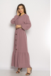 Платье в пол с длинными рукавами 640F001-2 сиреневый
