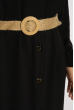 Платье в пол с длинными рукавами 640F001-2 черный