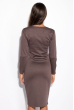 Платье женское офисное 120P067-1 бежево-бирюзовый
