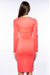 Платье женское офисное 120P067-1 серо-розовый