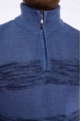 Кофта с воротом на молнии 609F67 сизый