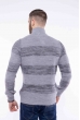 Кофта с воротом на молнии 609F67 серый
