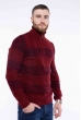 Кофта с воротом на молнии 609F67 бордовый