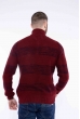 Кофта с воротом на молнии 609F67 бордовый