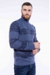 Кофта с воротом на молнии 609F67 сизый
