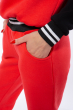 Спортивный костюм (свитшот, брюки) 120P621 красный / черный