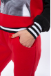 Спортивный костюм (свитшот, брюки) 120P621 бордовый / черный