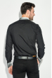 Рубашка мужская с воротником в греческом стиле 50PD0095 черно-серый