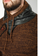 Свитер мужской с высоким горлом 48P3276 коричнево-терракотовый