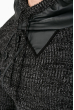 Свитер мужской с высоким горлом 48P3276 черно-серый