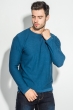 Свитер мужской батал однотонный 498F005 синий