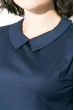 Блузка женская однотонная, стильная 64PD199-2 темно-синий