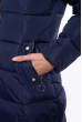 Куртка женская с косой молнией 120PSKL1818 чернильный