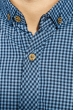Рубашка мужская мелкая клетка 272F043-3 сине-голубой
