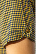 Рубашка мужская мелкая клетка 272F043-3 сине-желтый