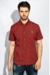 Рубашка мужская мелкая клетка 272F043-3 красно-синий