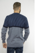 Стильный мужской свитер 85F057 сине-голубой
