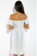 Платье женское, однотонное с воланами  69P1082 белый