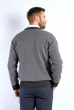 Пуловер мужской 85F900-1 батал серый