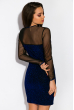 Платье женское 64PD312-2 сине-черный