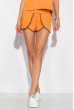 Однотонны женский костюм (майка, шорты) 120PMB1093 оранжевый