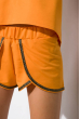 Однотонны женский костюм (майка, шорты) 120PMB1093 оранжевый