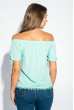 Блуза женская с завязками на плечах 266F011-3 мятный
