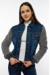 Куртка женская джинсовая 120PEL007 сине-серый
