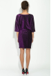 Платье женское, рукава летучай мышь, люрекс 64PD310-2 фиолетовый люрикс