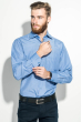 Рубашка мужская геометрический принт 50PD0077 голубой