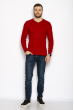 Пуловер однотонный 606F002 красный