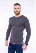 Пуловер однотонный 606F002 серый