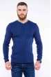 Пуловер однотонный 606F002 сизый