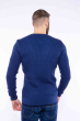 Пуловер однотонный 606F002 сизый
