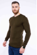 Пуловер однотонный 606F002 хаки