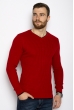 Пуловер однотонный 606F002 красный