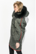Пальто женское зимнее, стильный крой 69PD1057 хаки
