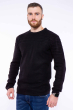 Пуловер однотонный 608F001 черный