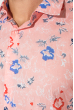 Рубашка мужская принт контрастный, цветочный 50P2205-2 розовый