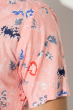 Рубашка мужская принт контрастный, цветочный 50P2205-2 розовый