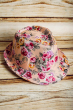 Шляпа в цветочек с короткими полями №25P003 цветной принт