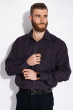 Рубашка мужская 120PAR103 фиолетово-черный