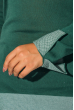 Туника женская с манжетом в сетку 488F002 темно-зеленый