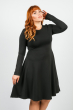 Платье женское черное, пышная юбочка 402F001 черный