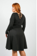 Платье женское черное, пышная юбочка 402F001 черный