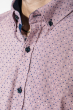Рубашка мужская двухцветный горох 50PD6262 розово-синий