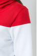 Костюм спортивный женский, трехцветный 70PD5029 серо-красный