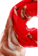 Шарф женский с нежным узором «Кружево» 73PD002 красный